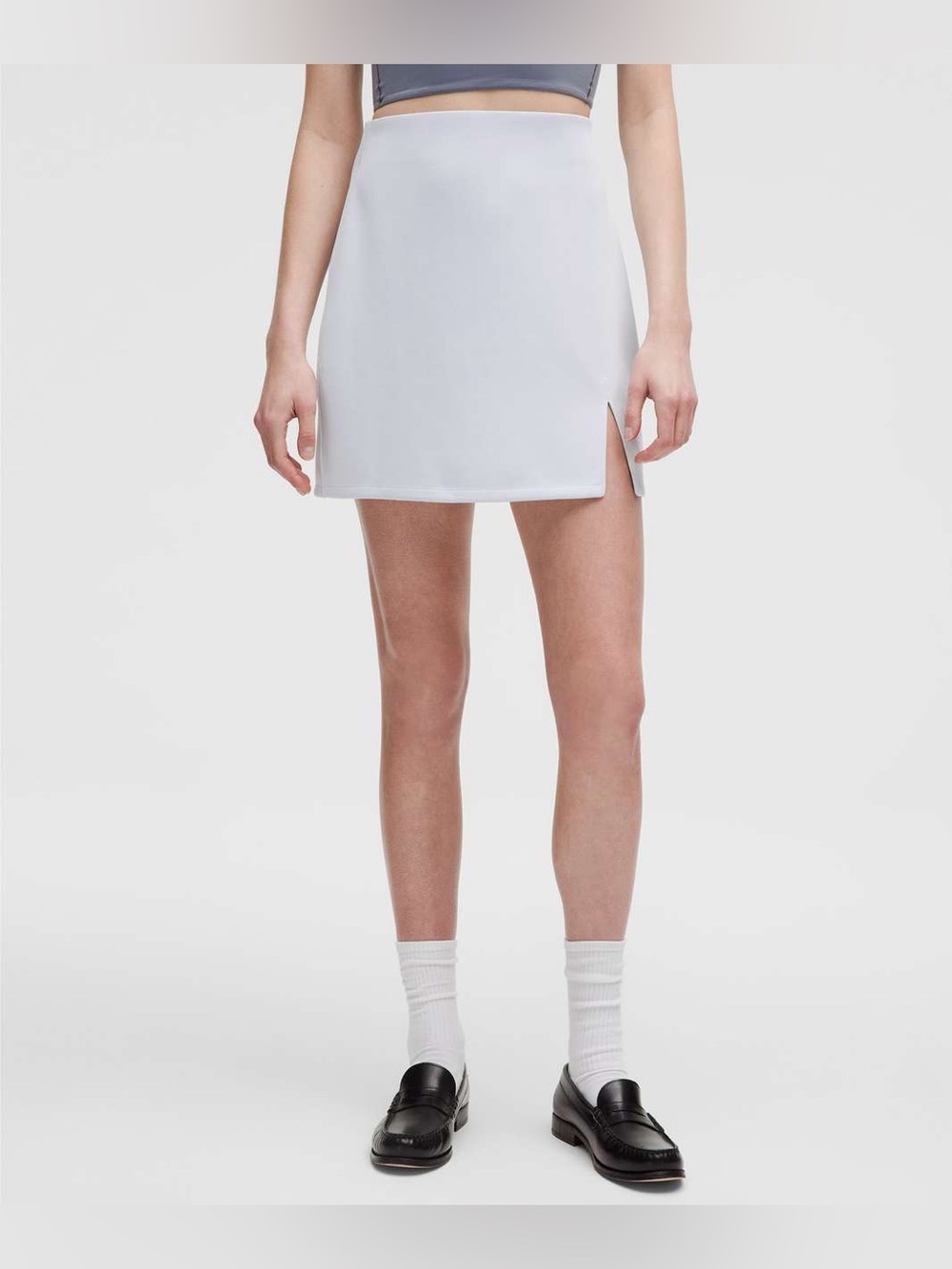 Lululemon Softstreme High Rise Mini Skirt size S Starch Blue STRH